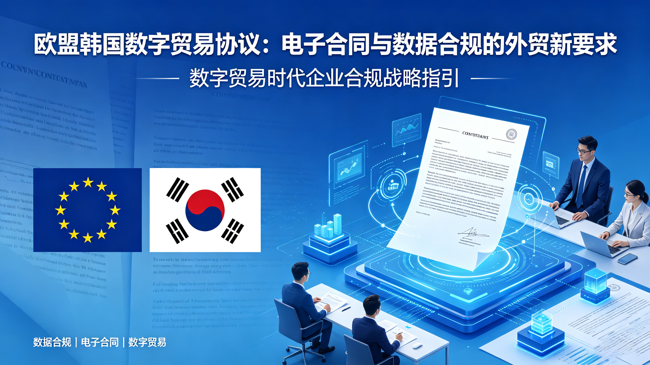 欧盟韩国数字贸易协议说明什么？外贸企业为什么要重视电子合同和数据合规？